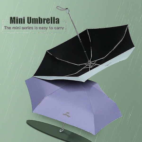 Ultrakevyt litteä sateenvarjo Uv aurinkosuoja sateenvarjo sateen