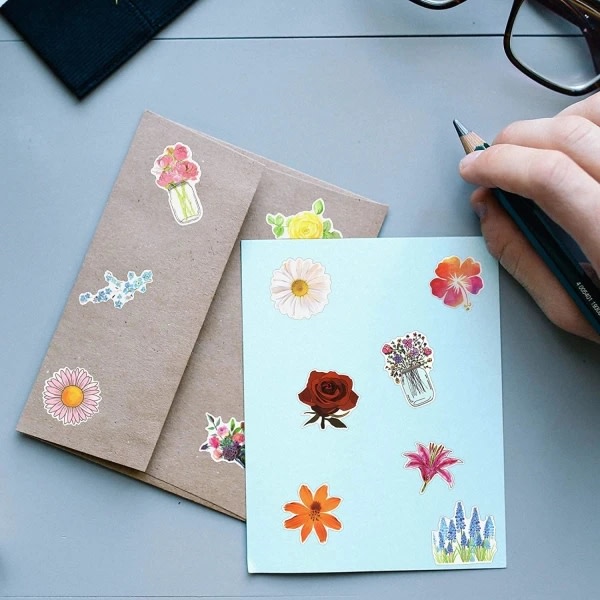 Pakke med klistermærker - Blomster Multicolor