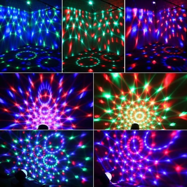 Scenljus, ljus LED Fjärrkontroll Disco Ball Party
