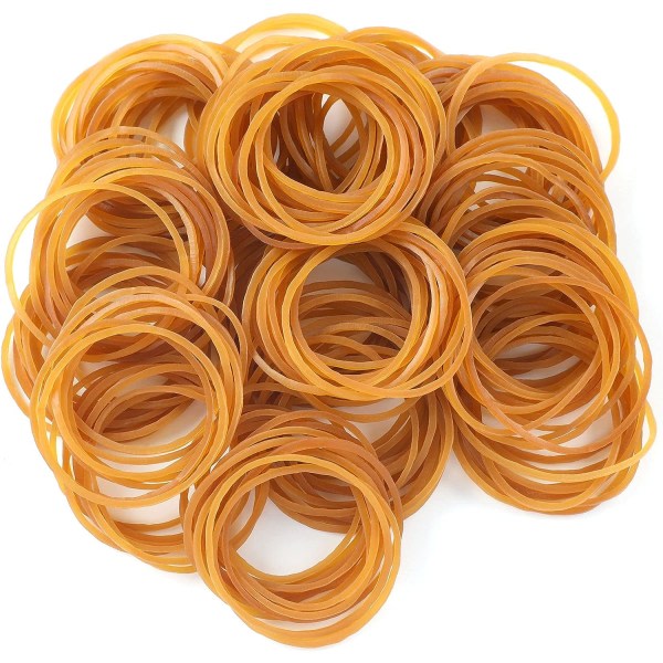 200 st naturgummi elastiska band Starka band för hårkammar, pennor, katapulter, sedlar, bankpapper, kontorsmaterial (38 mm)