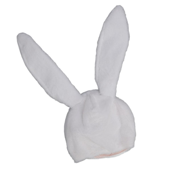 Cosplay Bunny Hat Fester Cosplay Vit Plysch Huva Kul Bunny Ears Hatt För Kvinnor Män