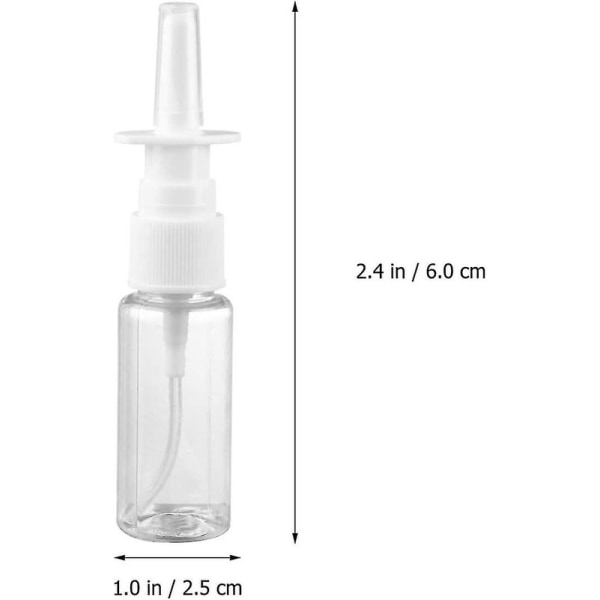5 ml nässprayflaska Näspumpsspruta påfyllningsbar resestorlek (5 ml, 20 st) (a-1b) DB