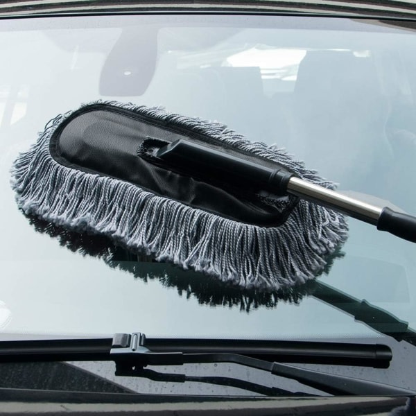Microfiber Car Duster Wash Mopp med f?rl?ngbart håndtag