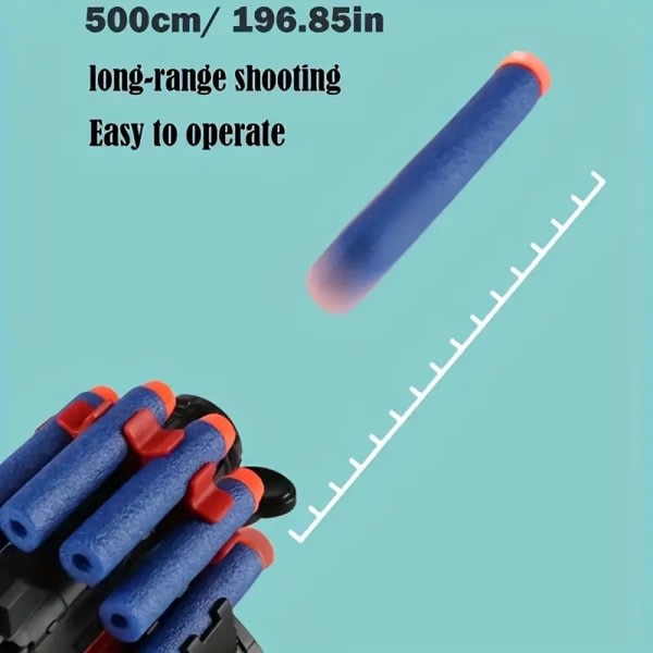 Viskosfunktion Superhjältehandskar Soft Bullet Multipurpose Launch Mitt for födelsedagspresent B