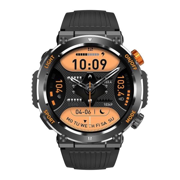 Ht17 1,46 tums rund skärm Bluetooth Smart Watch Orange