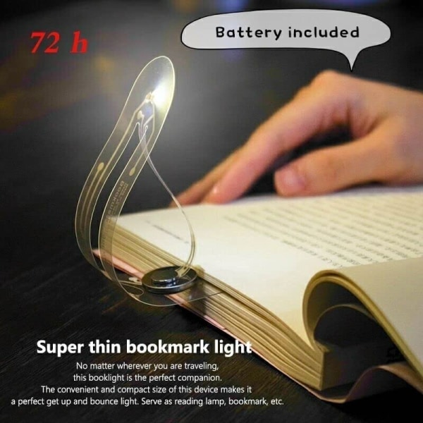 Slim Bookmark Light Mini Book Light Ultra lightwedge Book