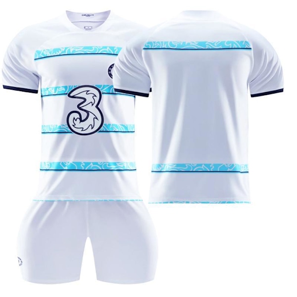 Chelsea F.C. bortaställ 22-23 Kante fotbollströja för barn Unnumbered Unnumbered #22