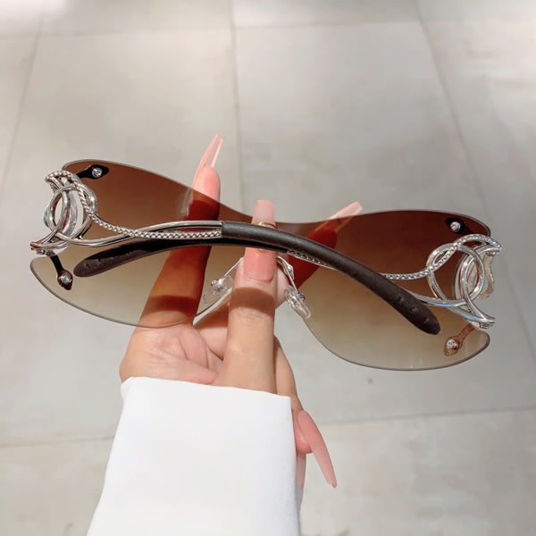 UV400 Snake Mirror Ben Solglasögon Personliga ögon Skyddsglasögon For Kvinnor Män Dubbla teskivor