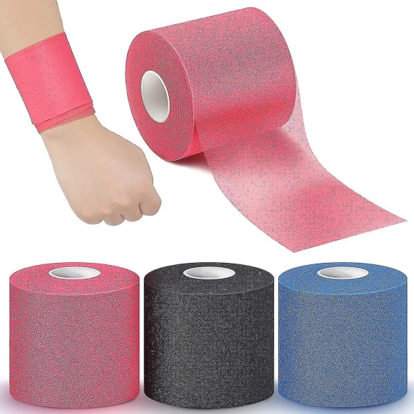 3 stk Atletisk Pre Wrap Tape For Sports Pre-Wrap Athletic Tape 2,75 tommer x 30 yards (farge: fargerik)