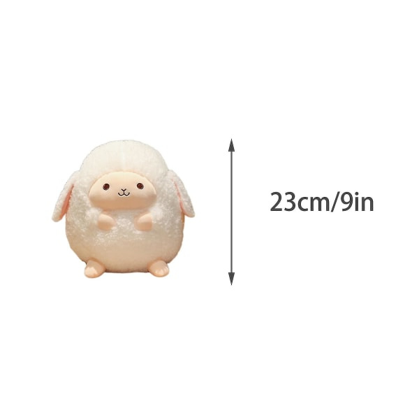 Pehmolelu Lammas Pehmeä Söpö Karitsa Pehmolelu Lammaslelut, Valkoinen Syntymäpäivä Joululoma Pääsiäinen Kiitospäivä Lahja Lapsille Vauva Pieni Tyttö B 23cm-9.06in