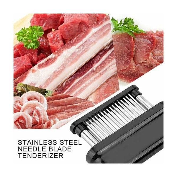 Köttmörning med 48 nålar Köttmörare i rostfritt stål Köttmörare Köksredskab for mörning af nötbiff