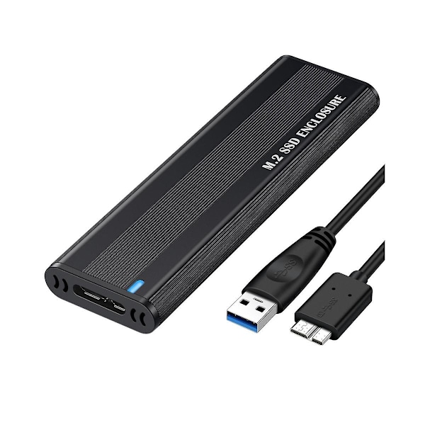 M2 SSD-kapsling NGFF 5 Gbps SATA-protokoll M.2 till USB 3.1 Gen1 SSD-adapter för NGFF SATA SSD-diskbox M.2