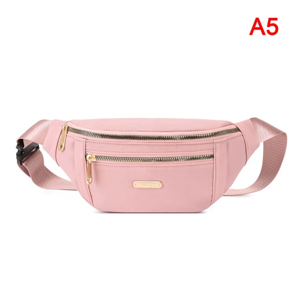 Sport midjeveske for kvinner, Crossbody lommebok belte Reisetelefonveske - spot salg Pink