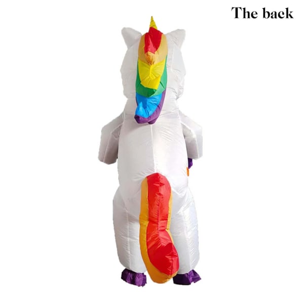 Oppustelig Enhjørning-Kostume Blow-Up Enhjørning-Kostume Til Børn Voksne Cosplay Fantasia-Fest Oppustelig Jumpsuit unicorn