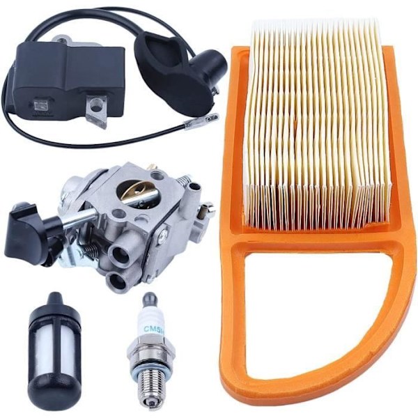 Förgasare Tändspole Kompatibel med Stihl BR500 BR550 BR600 Lövblås Zama C1Q S183