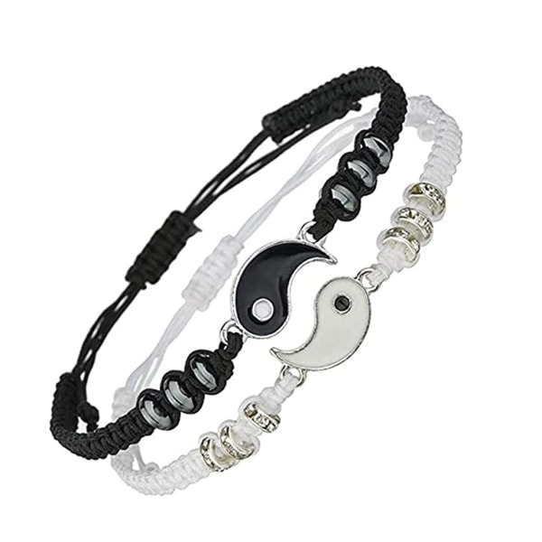 Yin Yang Justerbart Cord Armband, Yin Yang Fashion