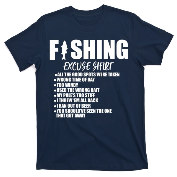 Sjove fiskeundskyldninger T-shirt ESTONE XXXL