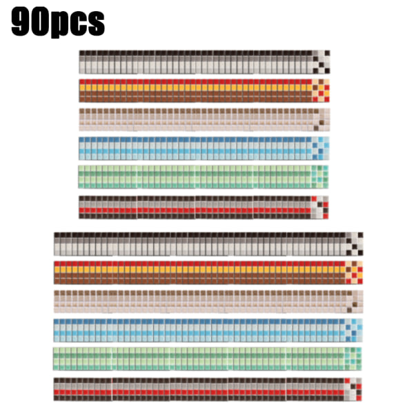 90 Pack DIY Mosaik Väggdekal Vattentät heminredning A