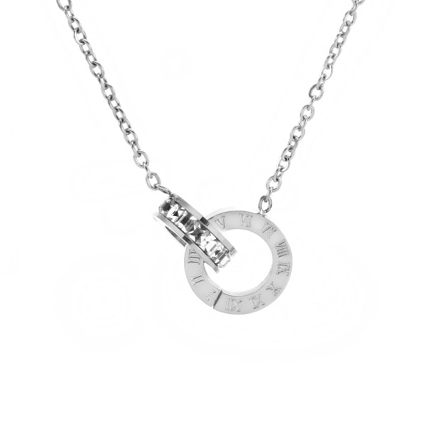 Titanium stål halskæde vedhæng halskæde i sølv
