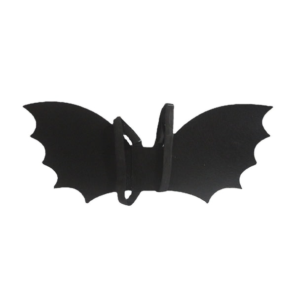 Barn fladdermusvinge med remmar Gotisk bärbar unisex Återanvändbar cosplay rekvisita konstläder Halloween kostymfest Black Bat Wing Party Supplies_ahf