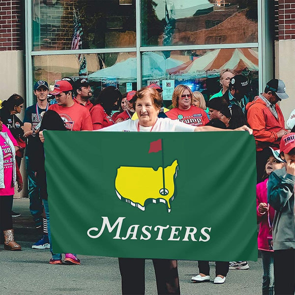 Masters Flag 3x5ft dobbeltsidet indendørs udendørs dekorationsbanner American Golf Flag A