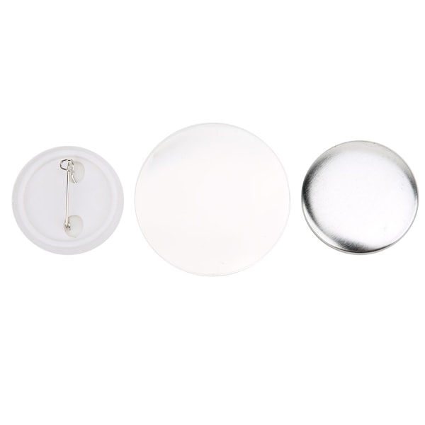 100 set 37 mm märkesnåls knappdelar Märkestillbehör Material för DIY-hantverk