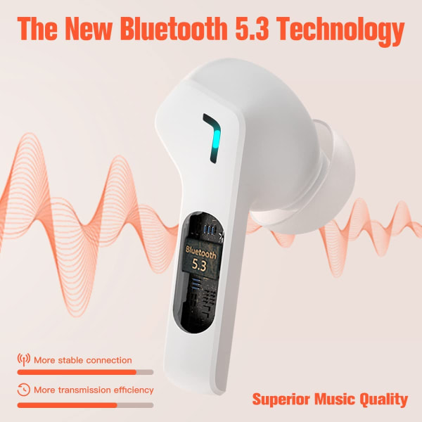 Bluetooth-nappikuulokkeet, 5.0 stereon Bluetooth-kuulokkeet