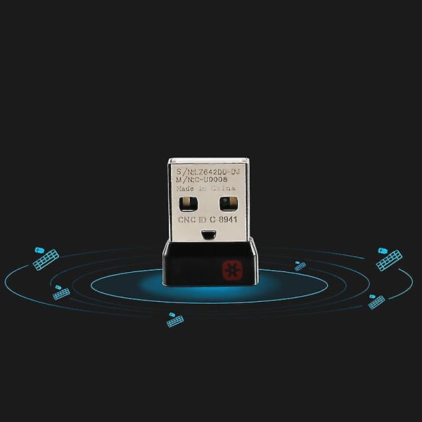 Trådlös Dongle Receiver Unifying USB Adapter För Logitech PC-mus Tangentbord A