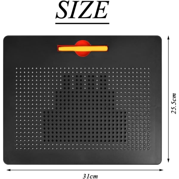 (musta) magneettinen tabletti lapsille, magneettinen piirustustaulu, Creati