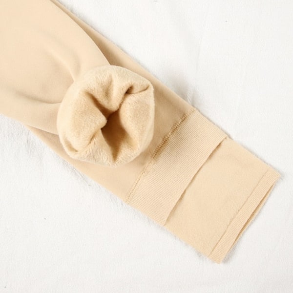 ATHVOTAR Vinter Varme Strømpebukser Dame Elastiske Slim Fleece Strømpebukser Fløjl Tykke Strømpebukser Høj Talje Sexede Bodystockings Kvinde Hudfarvet Skin M