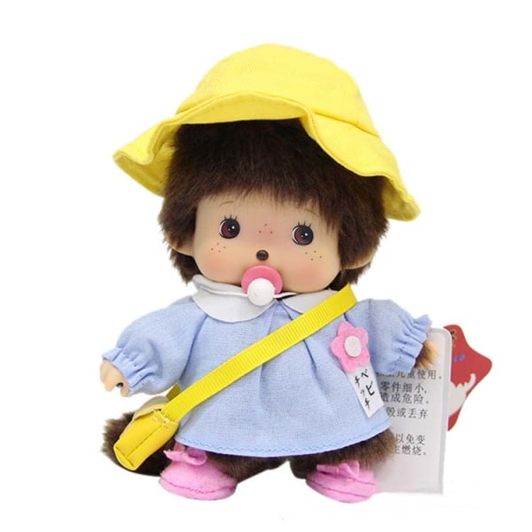 Monchhichi Monkiki plysjdukke liten leke bursdagsgave