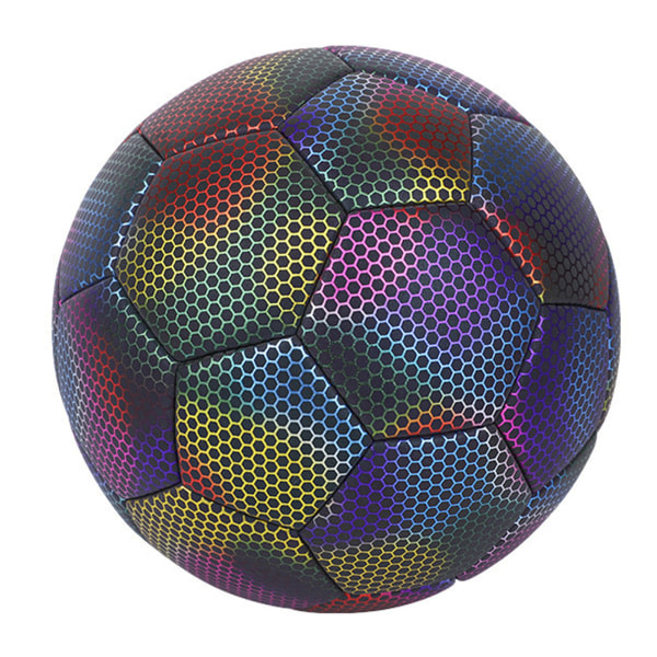 Storlek 4/5 Reflekterande fotboll Anti-deformasjon självlysande fotboll för fotbollsplan 5