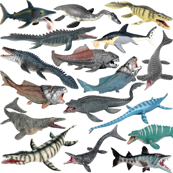 Jurassic World Dinosaurie leksak Stor storlek plastfigur Mosasaurus Marint djur Ichthyosaur Plesiosaurie Tylosaurus Barnleksakspresent