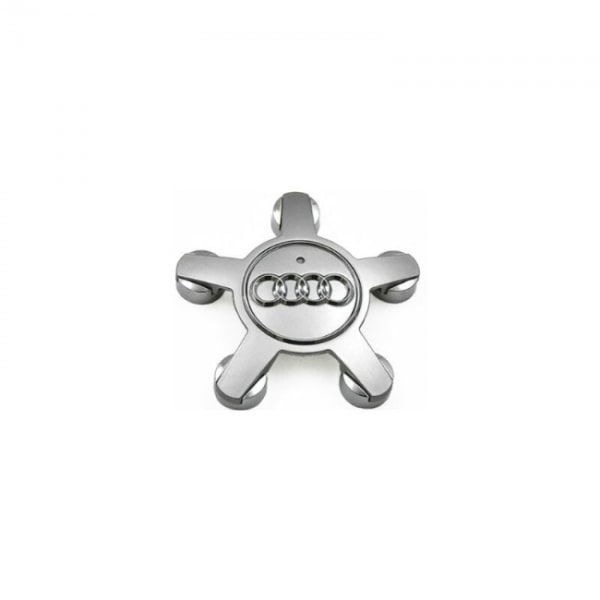Set med 4 Emblem Hjulcentrumplastlock, för 135 mm navkapslar till Audi