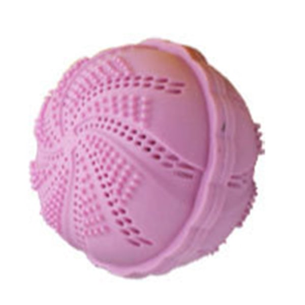 Hushållstvättboll Magisk fläckborttagning Rengöringsboll för tvättmaskin Rosa