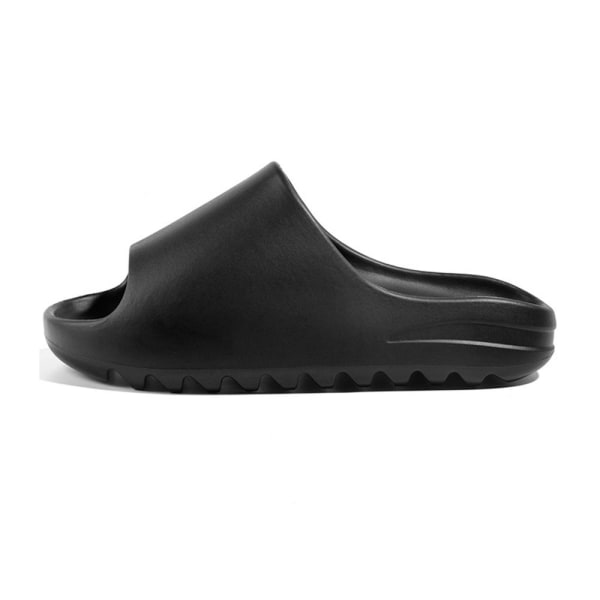 Pute Slides Sandaler Ultra-mjuka tofflor svart
