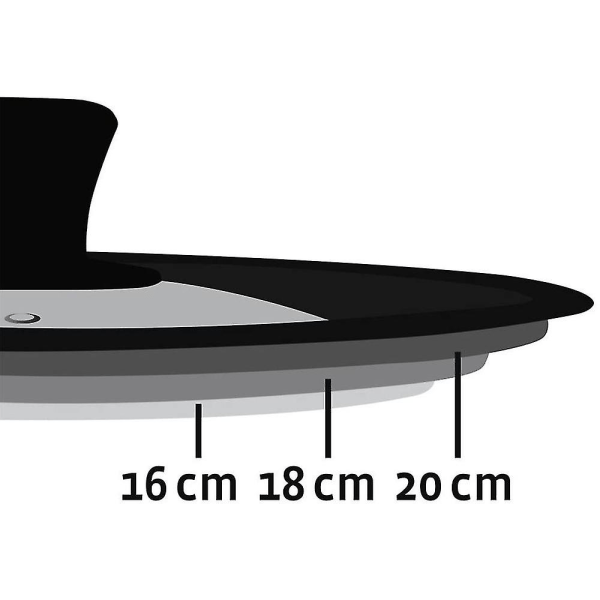 Universal låg til gryder, pander og stegepander - Hærdet glas W