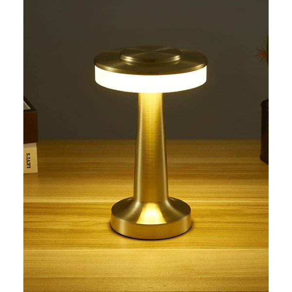 Sovrumsdimbar Touch-bordslampa, 3000mAh uppladdningsbar