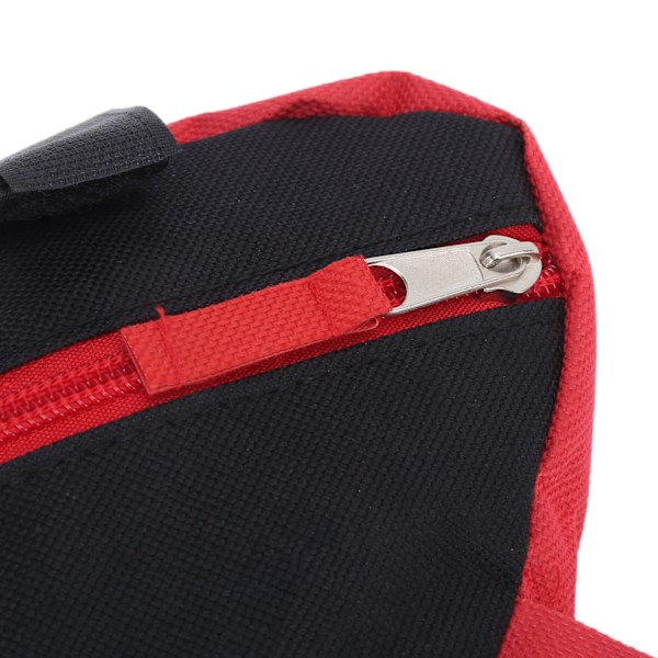 Sykkel Trekantveske Nylon Terrengsykkel Trekant Sadelrammeveske for Vannflaske Små Gjenstander Oppbevaring Rød