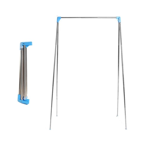 Fällbar klädhängare i rostfritt stål Kraftig platsbesparande hängstång for att torka kläder