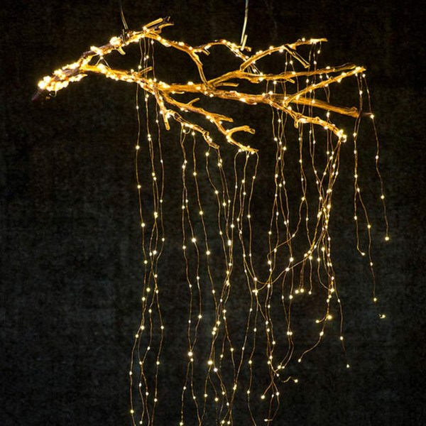 LED String Lights, Tree Vine String Lights med Remote Con
