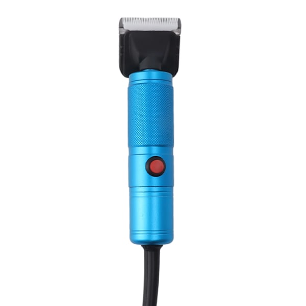 Elektrisk saueklipper Oppladbar dyrepleieklipper for sauer, geiter, hunder, blå EU-plugg 100-240V 0.8