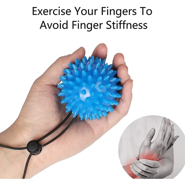 2kpl Hand Trainer Finger Trainer, Vaivauspallo käsien terapiaan, Stressiä estävä pallo -hierontapallo