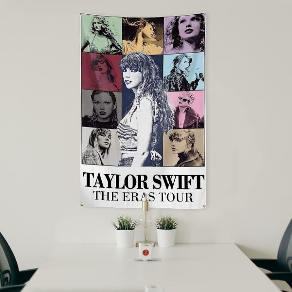 Taylor Music Tapestry Flag 3x5 Ft Famous Musician Concert Album Plakat College Dorm Tapestry Vägghängande Heminredning