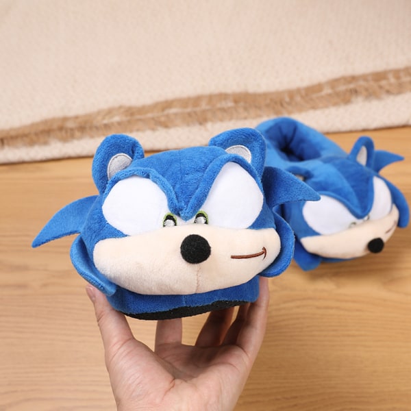 Sonic tøfler Plysj tøfler rundt Sonic the Hedgehog Home