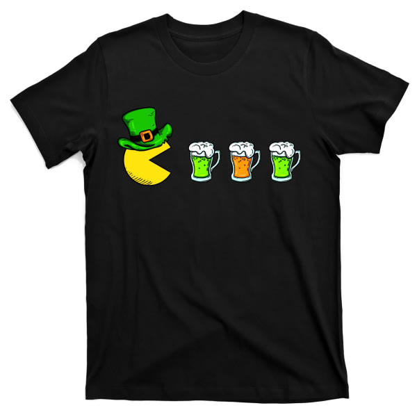 Retro St. Patrick's Day Drinking Game T-shirt ESTONE M