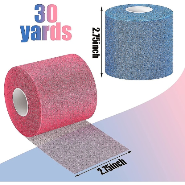 3 stk Atletisk Pre Wrap Tape For Sports Pre-Wrap Athletic Tape 2,75 tommer x 30 yards (farge: fargerik)