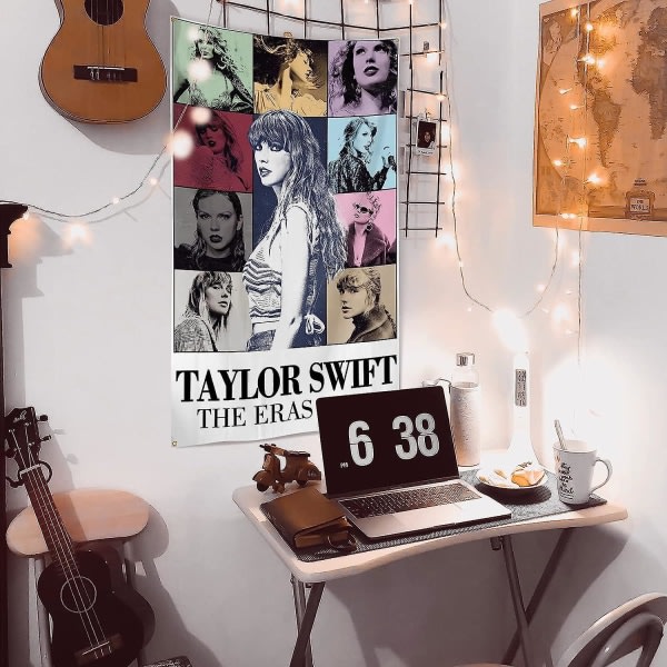 Berømt musiker Taylor Tapestry Flag til værelse College sovesal Indretning indendørs og udendørs dekoration S-90x150cm