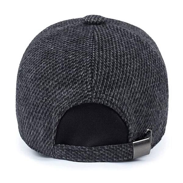 Vinterkeps unisex baseballkeps svart
