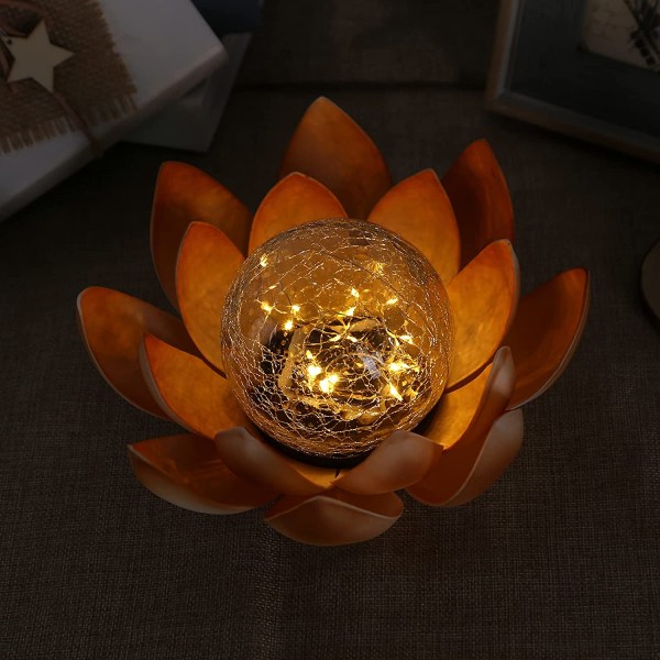 Lotus Solar Light, kelluva kukka yölamppu, Decorati